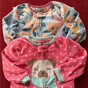 Floral and Polka Dot Baby Onesies